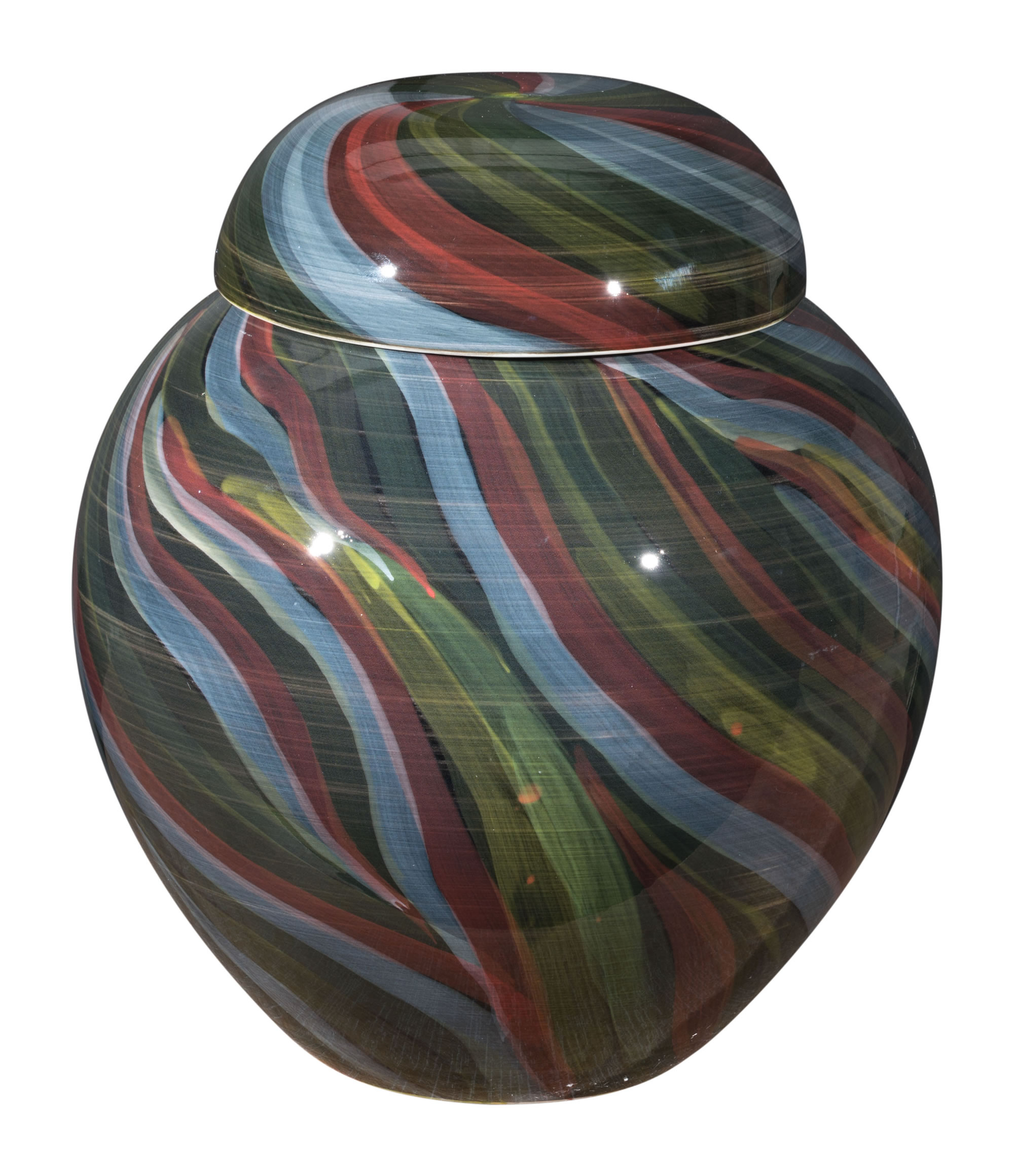 12" x 12" x 13.8" Multicolor, Ceramic, Medium Jar