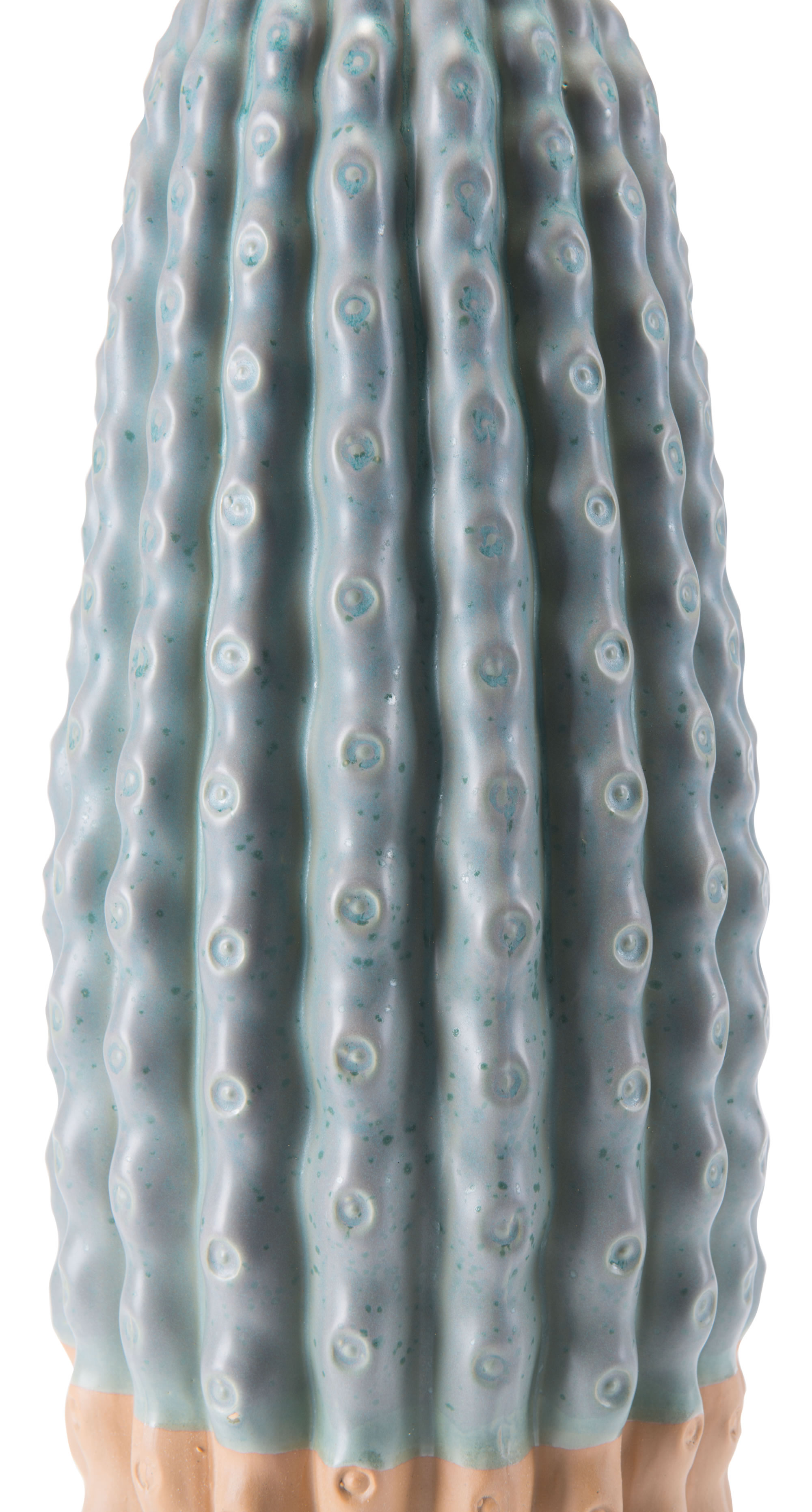 8.3" x 8.3" x 21.3" Green Ceramic Large Vase