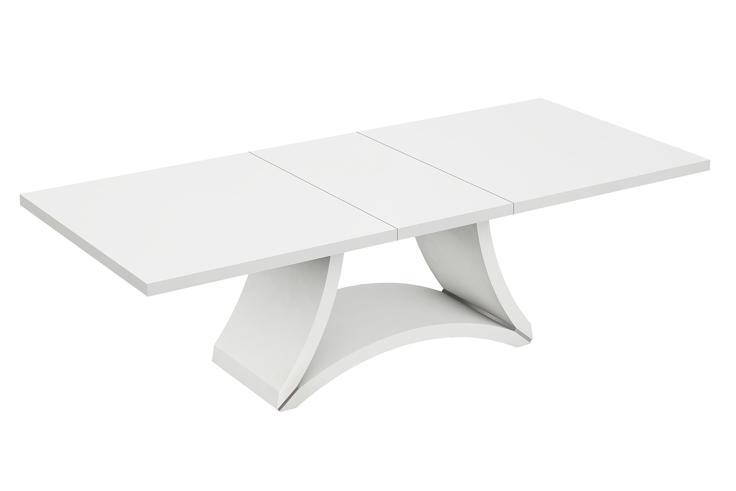 98" White Solid Manufactured Wood Dining Table-366264-1