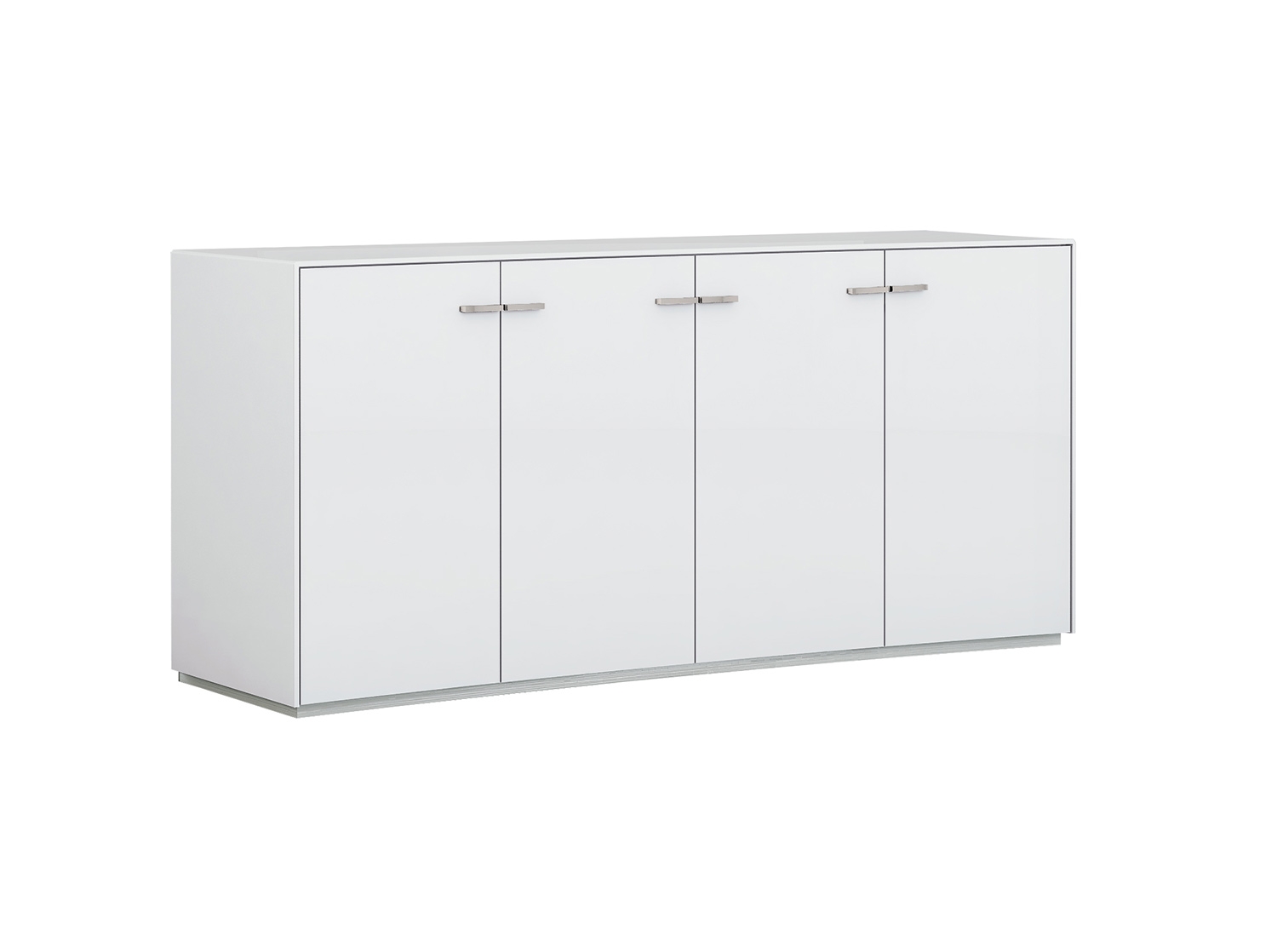 72" White Buffet Table with Four Doors-366267-1