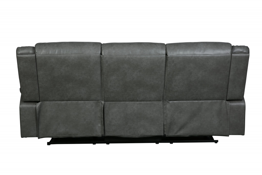 86" X 36" X 40" Gray Sofa