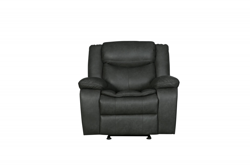 42" Gray Reclining Chair-366301-1