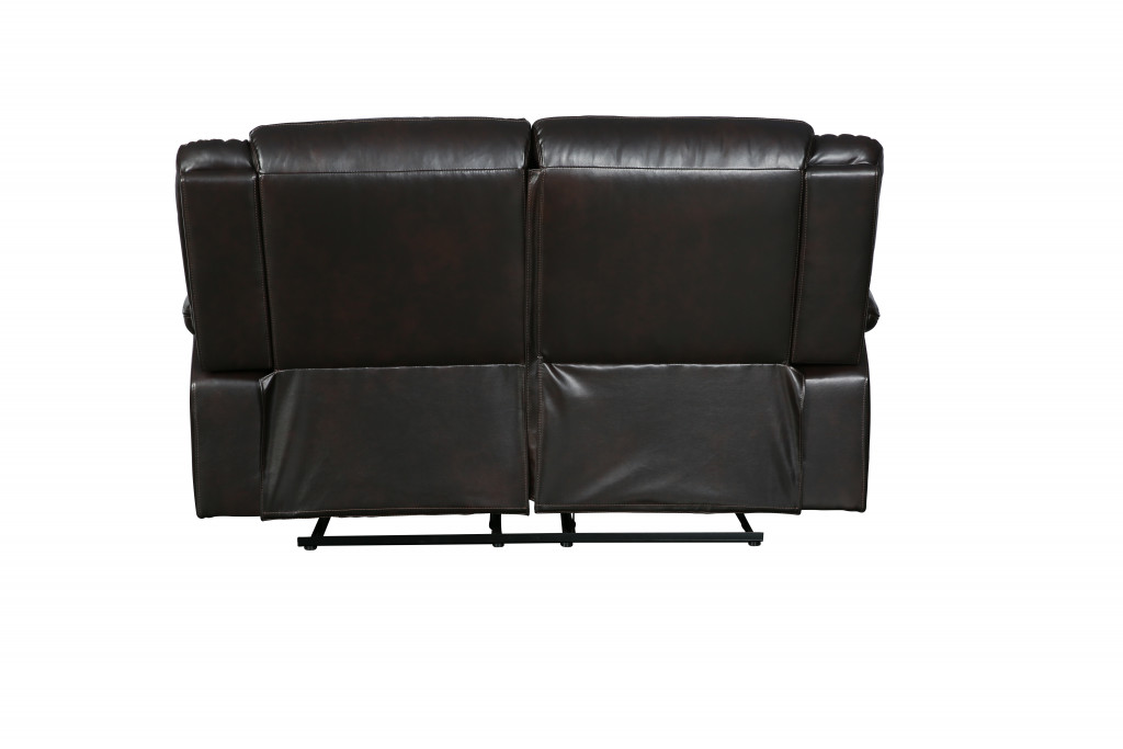 64" X 36" X 40" Brown Loveseat