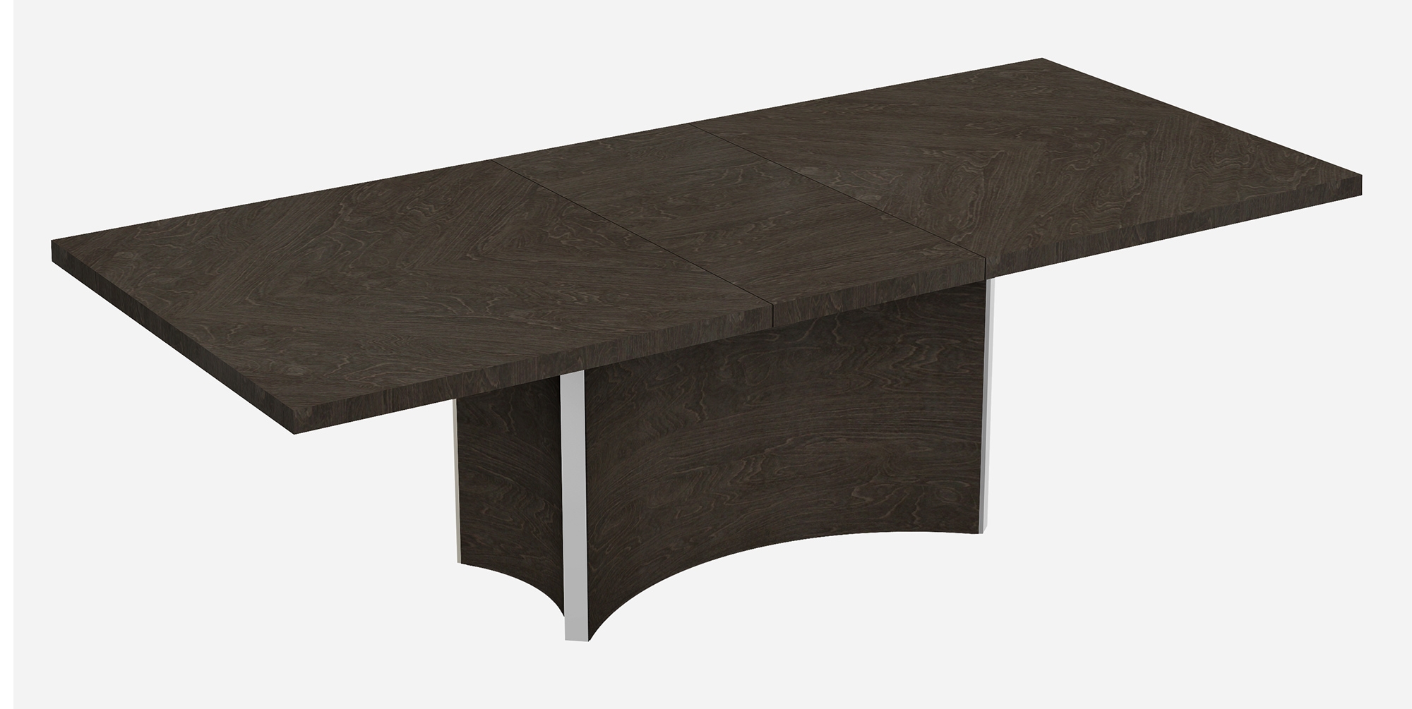 99" Gray Brown Solid Wood Dining Table-366367-1