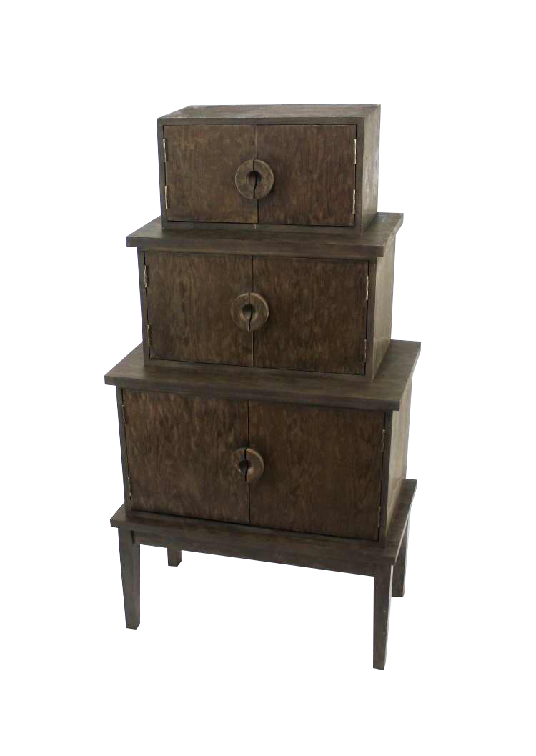 14" X 34" X 60" Brown, Wood, Cabinet