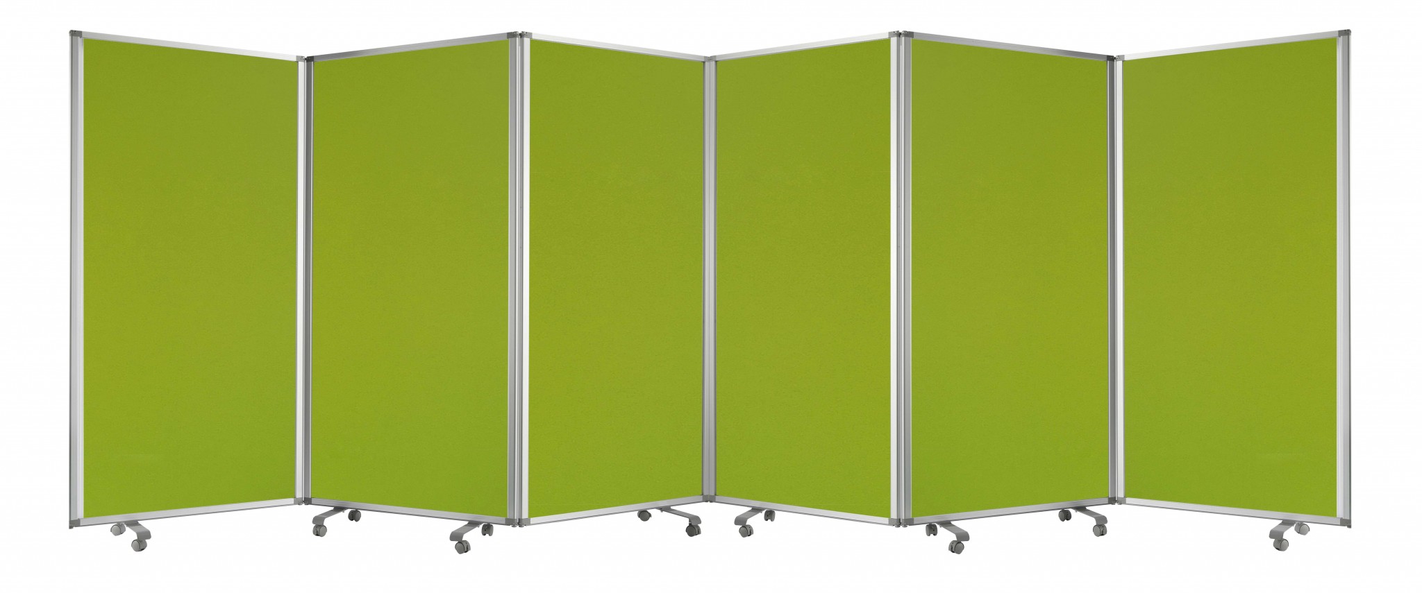 212 X 1 X 71 Green Metal 6 Panel Screen-370382-1