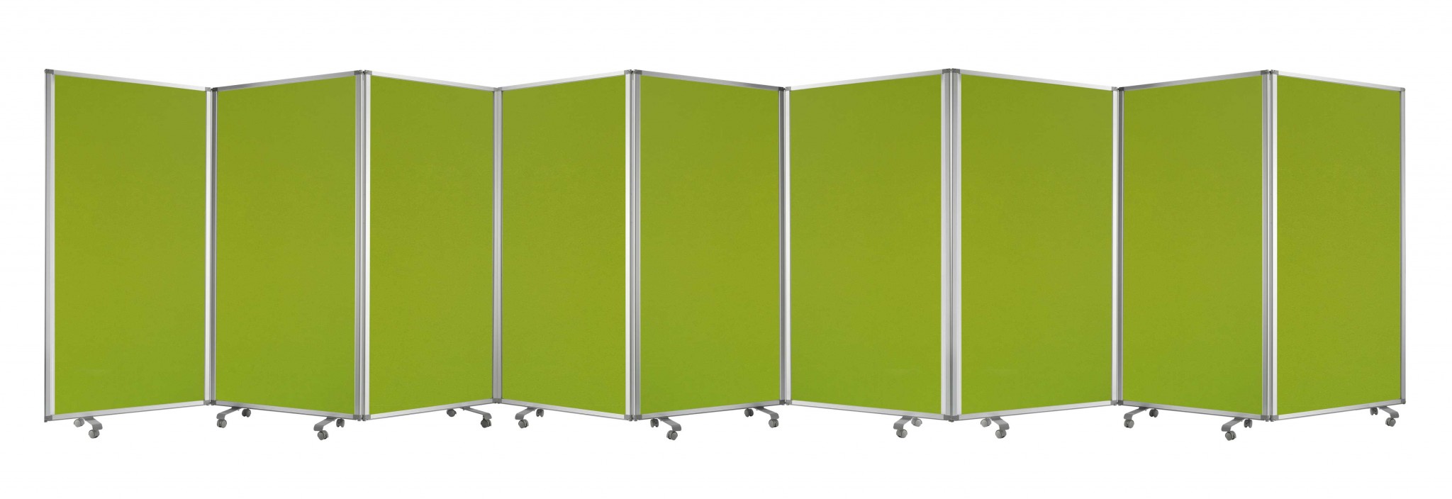 318" X 1" X 71" Green, Metal, 9 Panel, Screen-370383-1