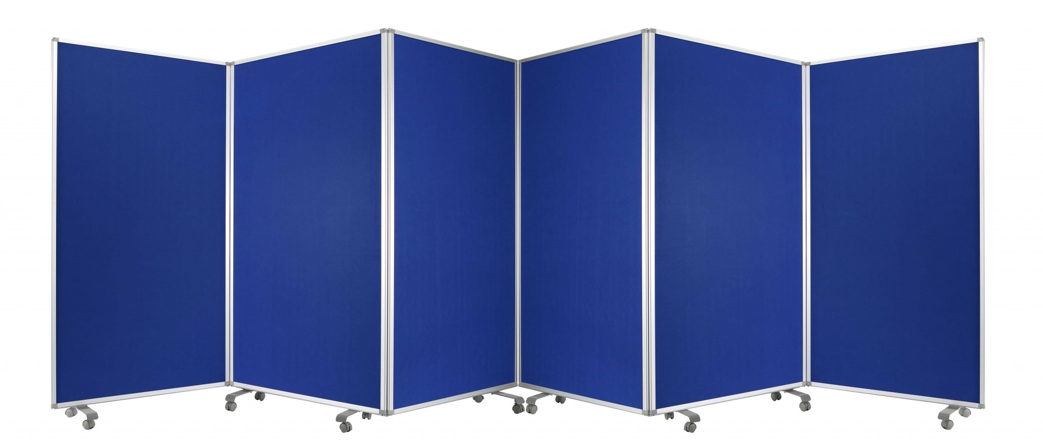 212 X 1 X 71 Blue Metal 6 Panel Screen-370384-1