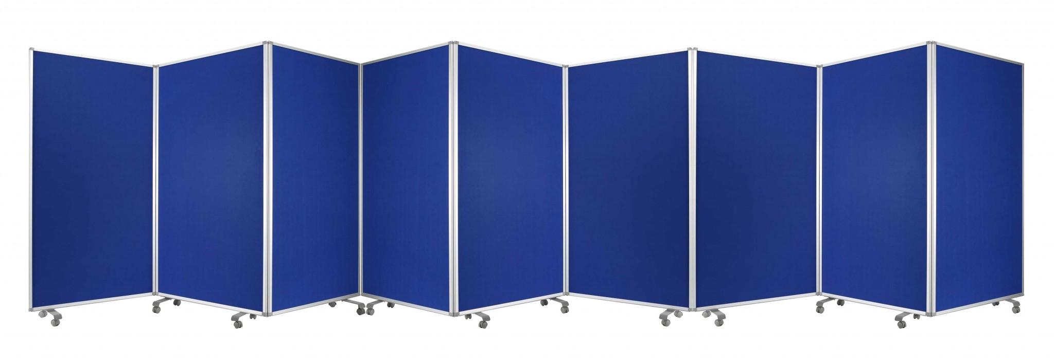 318" X 1" X 71" Blue, Metal, 9 Panel, Screen-370385-1