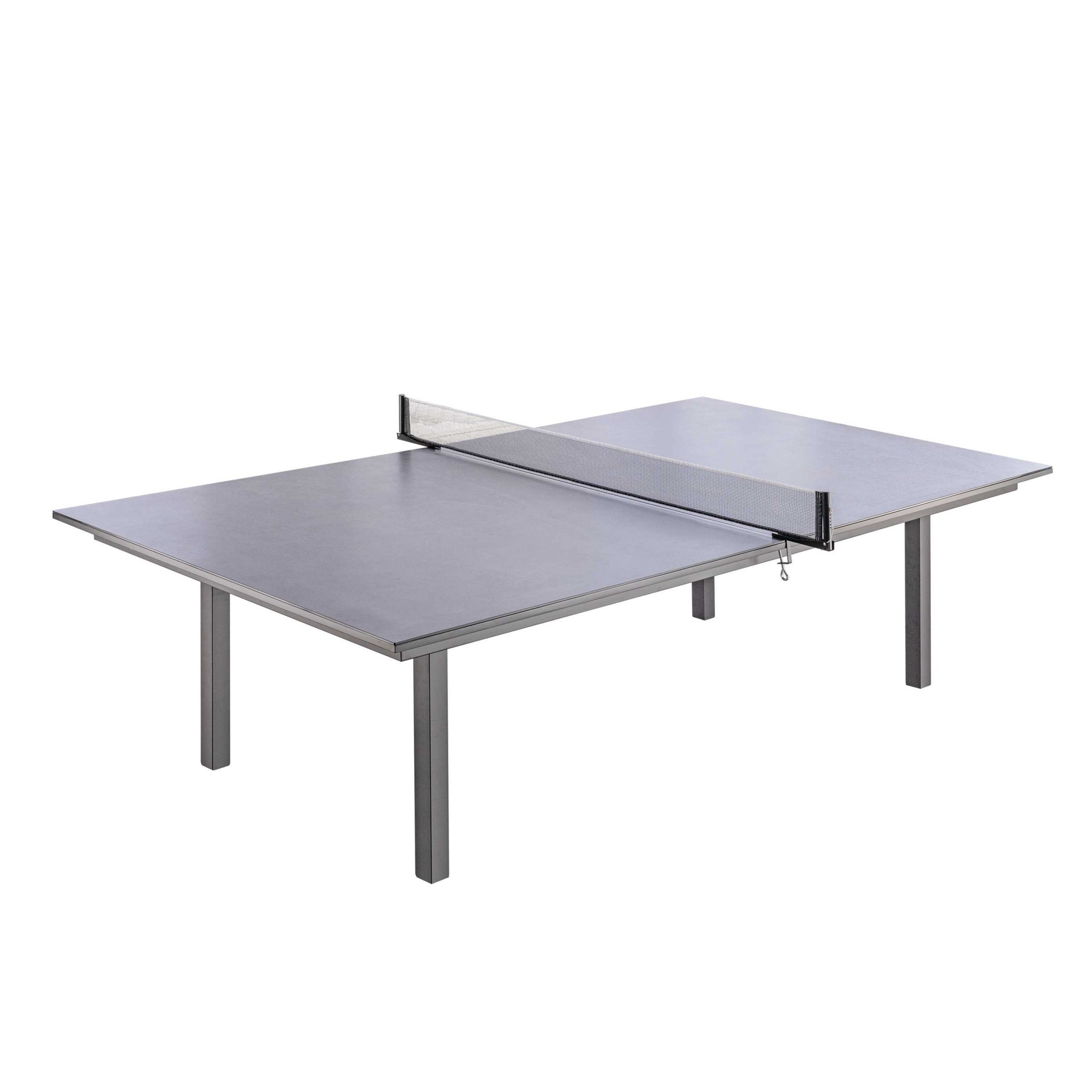 108" X 60" X 30" Dark Gray Ceramic Glass Game Table