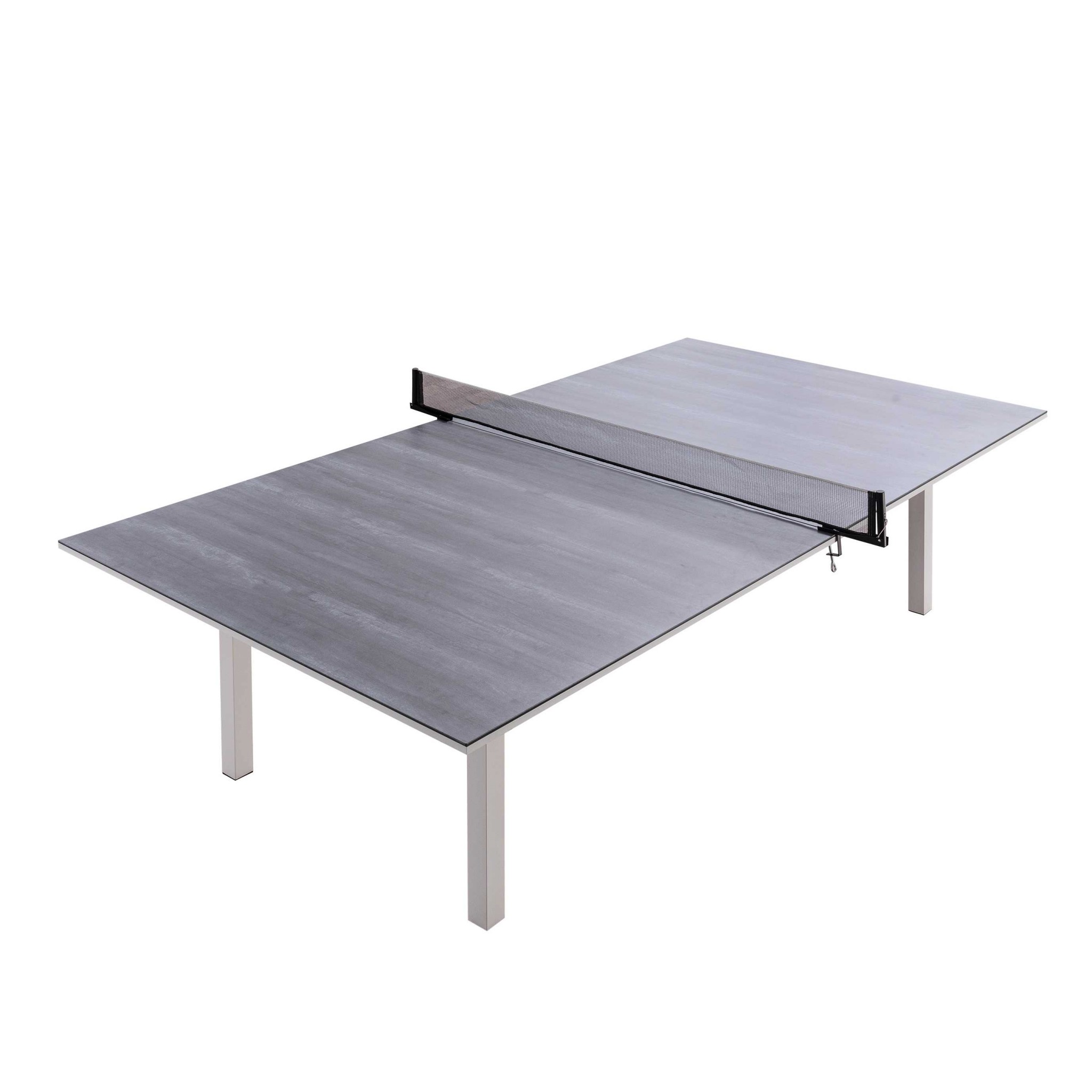 108" X 60" X 30" Light Gray Ceramic Dining and Table Tennis