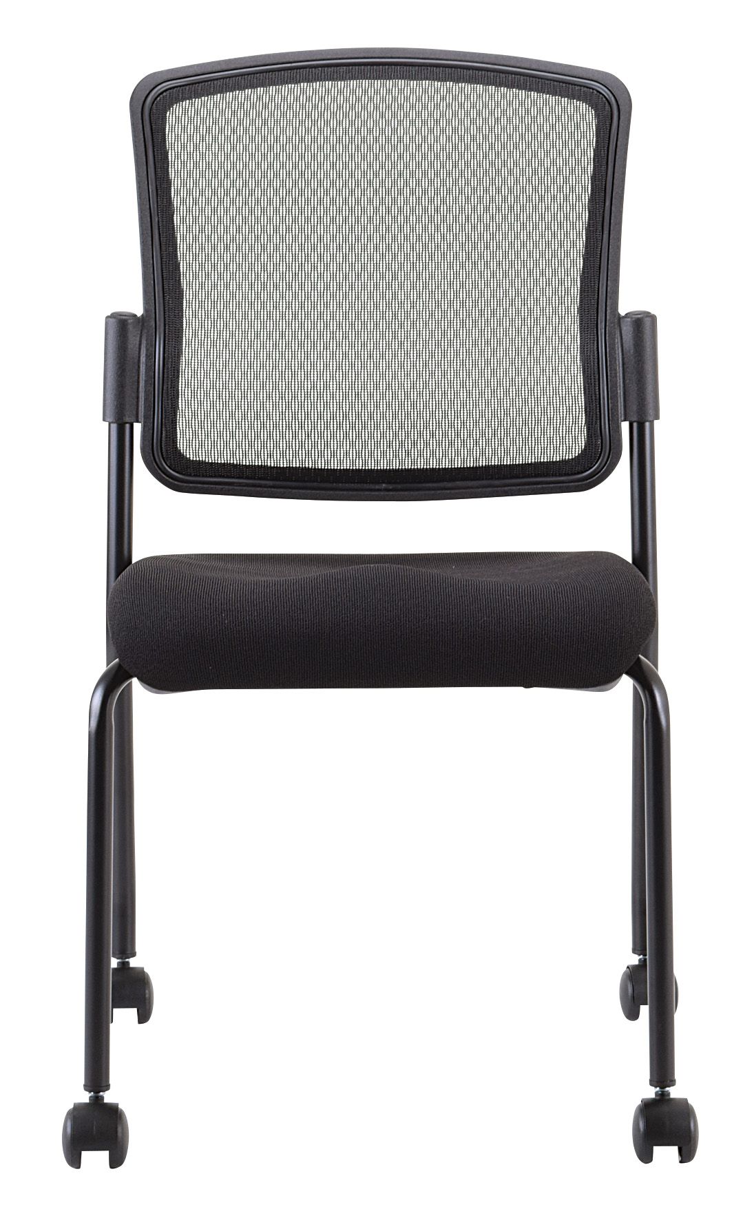 Black Mesh Rolling Office Chair-372336-1