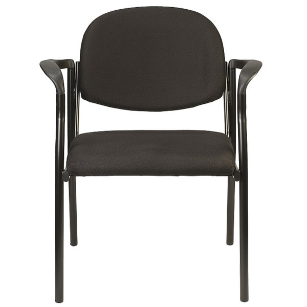 Set of Two Black Fabric Office Chair-372339-1