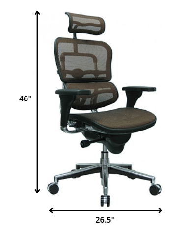 26.5"" X 29"" X 46"" Black Mesh Chair