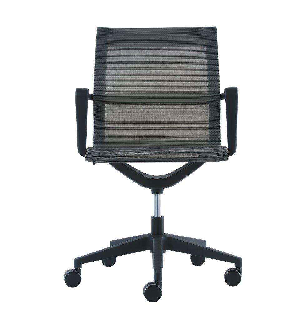 Charcoal Adjustable Swivel Mesh Rolling Office Chair-372420-1
