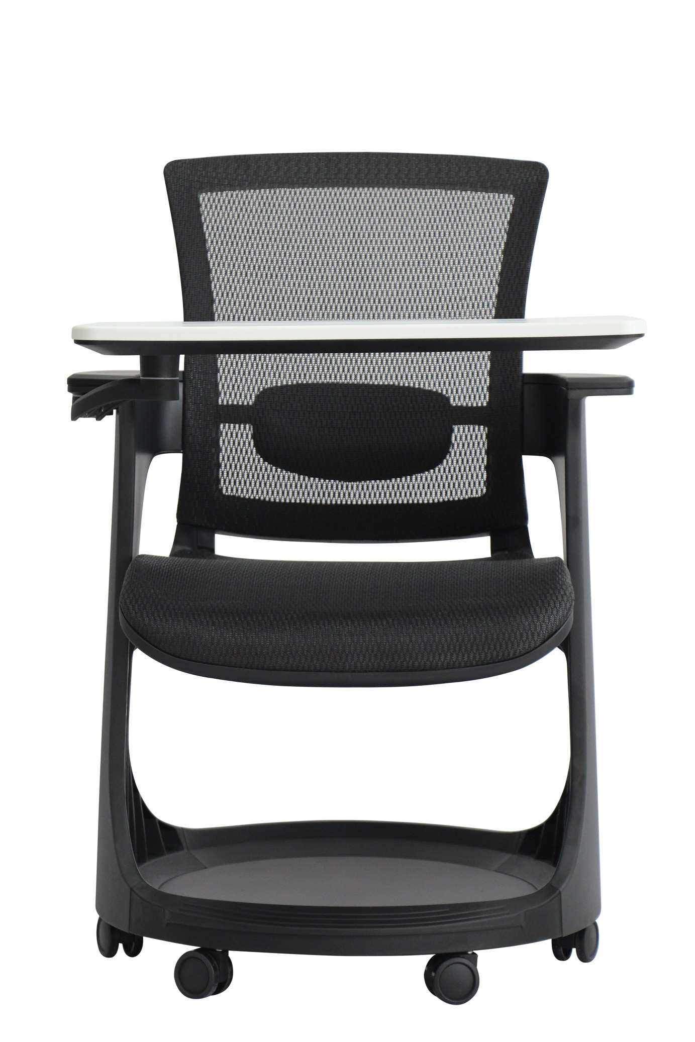 25" x 25.4" x 36.8" Black Elastic Mesh Seat and Back Chair