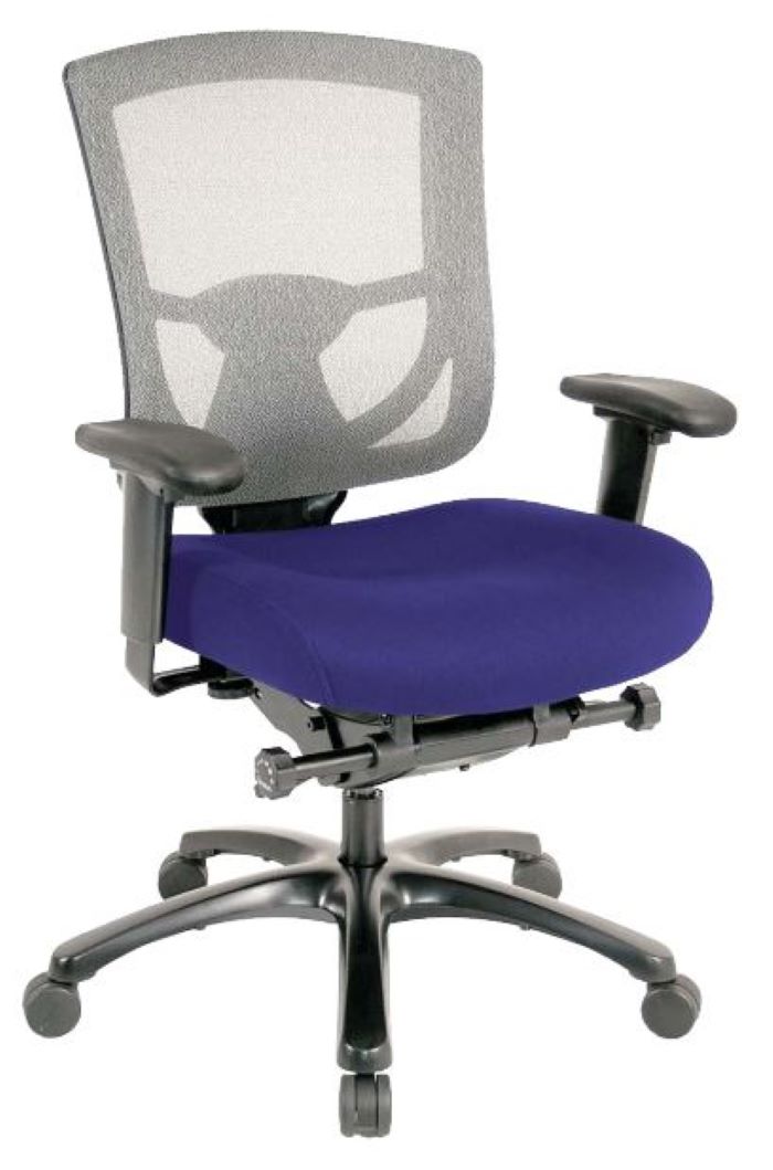 Violet and Black Adjustable Swivel Mesh Rolling Office Chair-372460-1