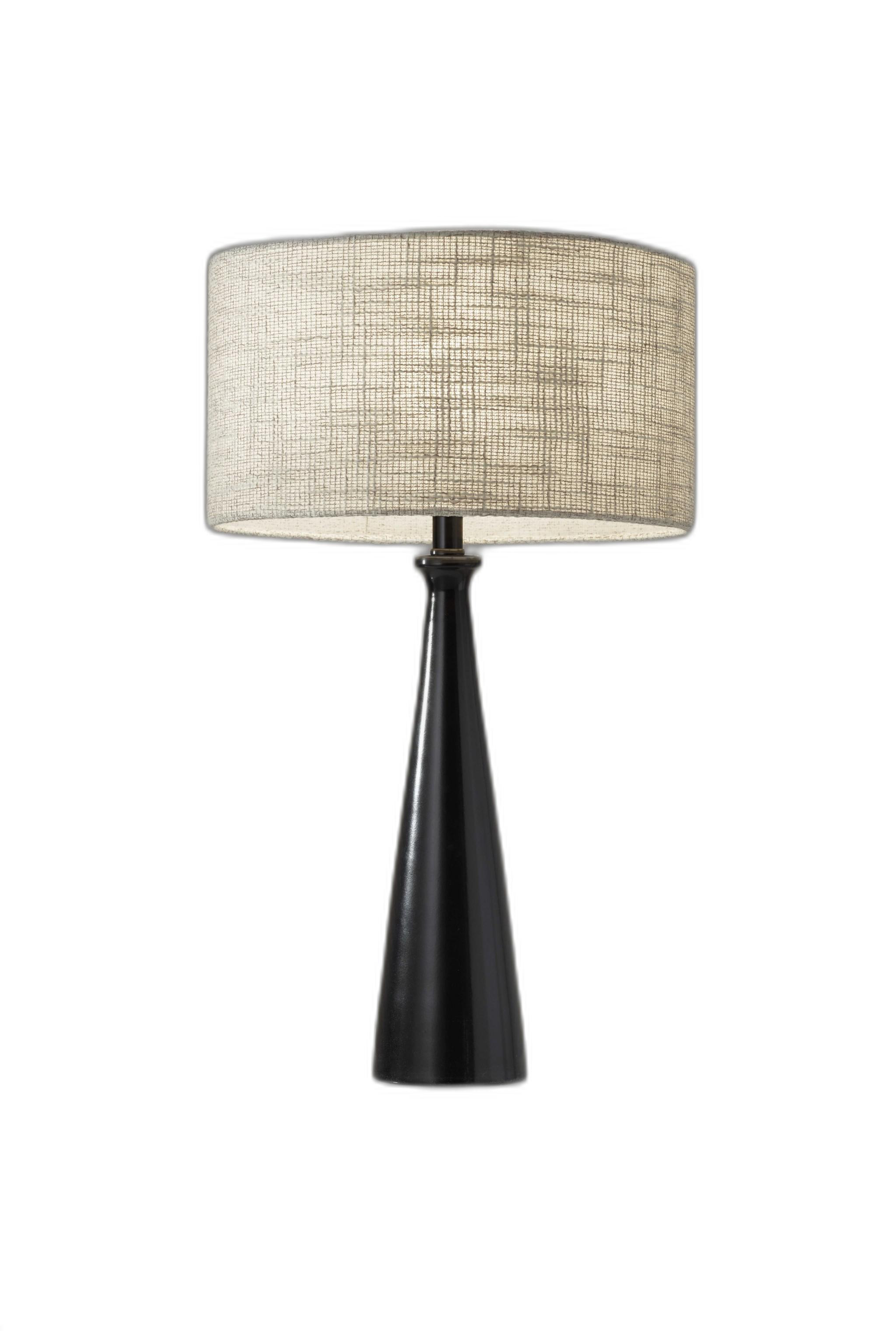 Black Metal Tapered Base Table Lamp-372474-1