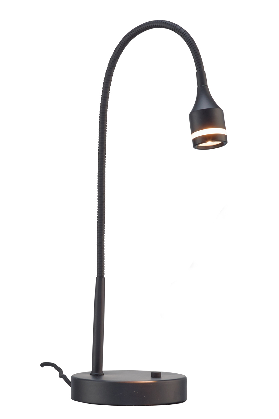 Matte Black Metal Led Adjustable Desk Lamp-372543-1