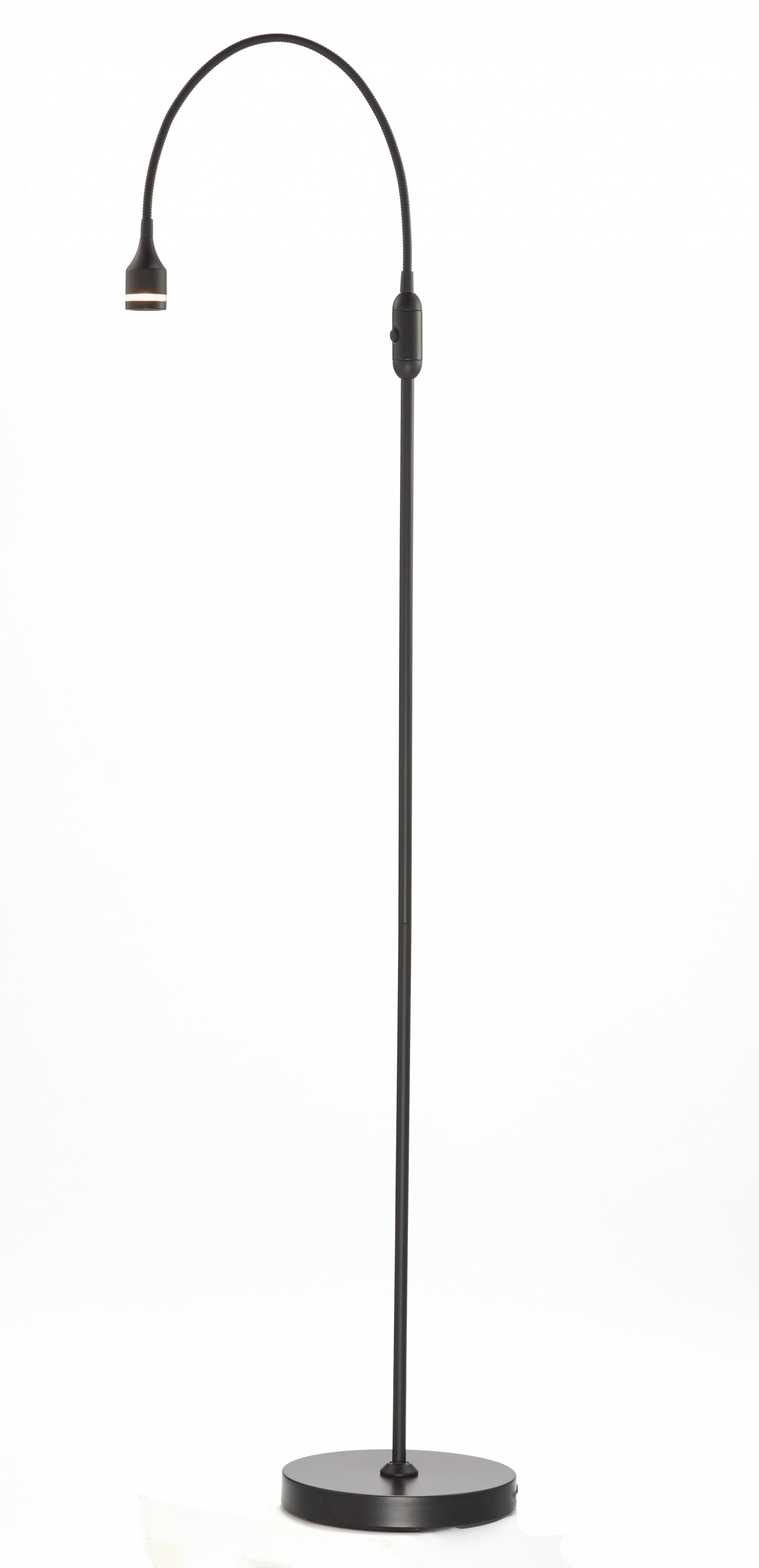 56" Black Arched Floor Lamp-372545-1