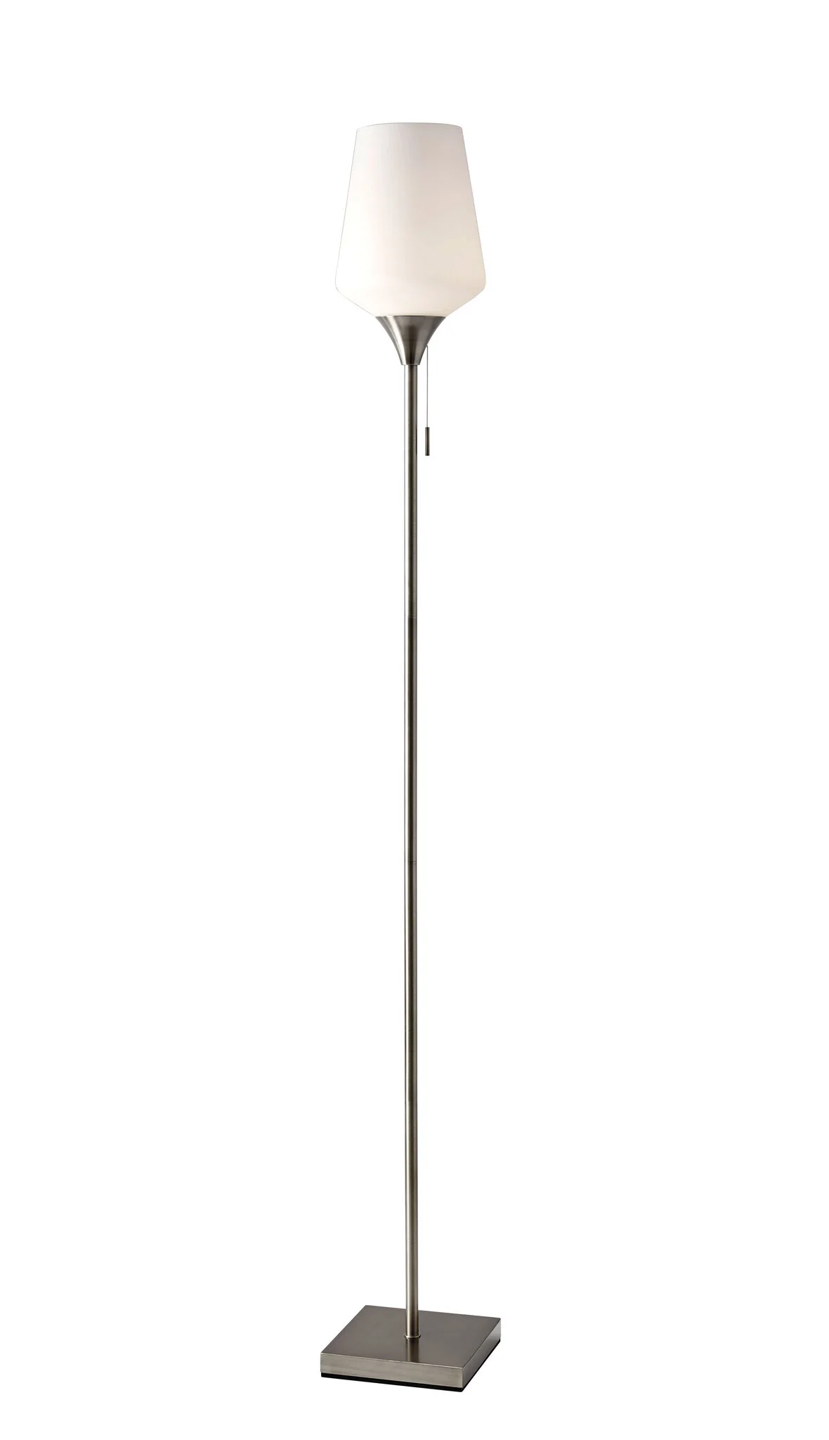 71" Torchiere Floor Lamp With White Bowl Shade-372718-1