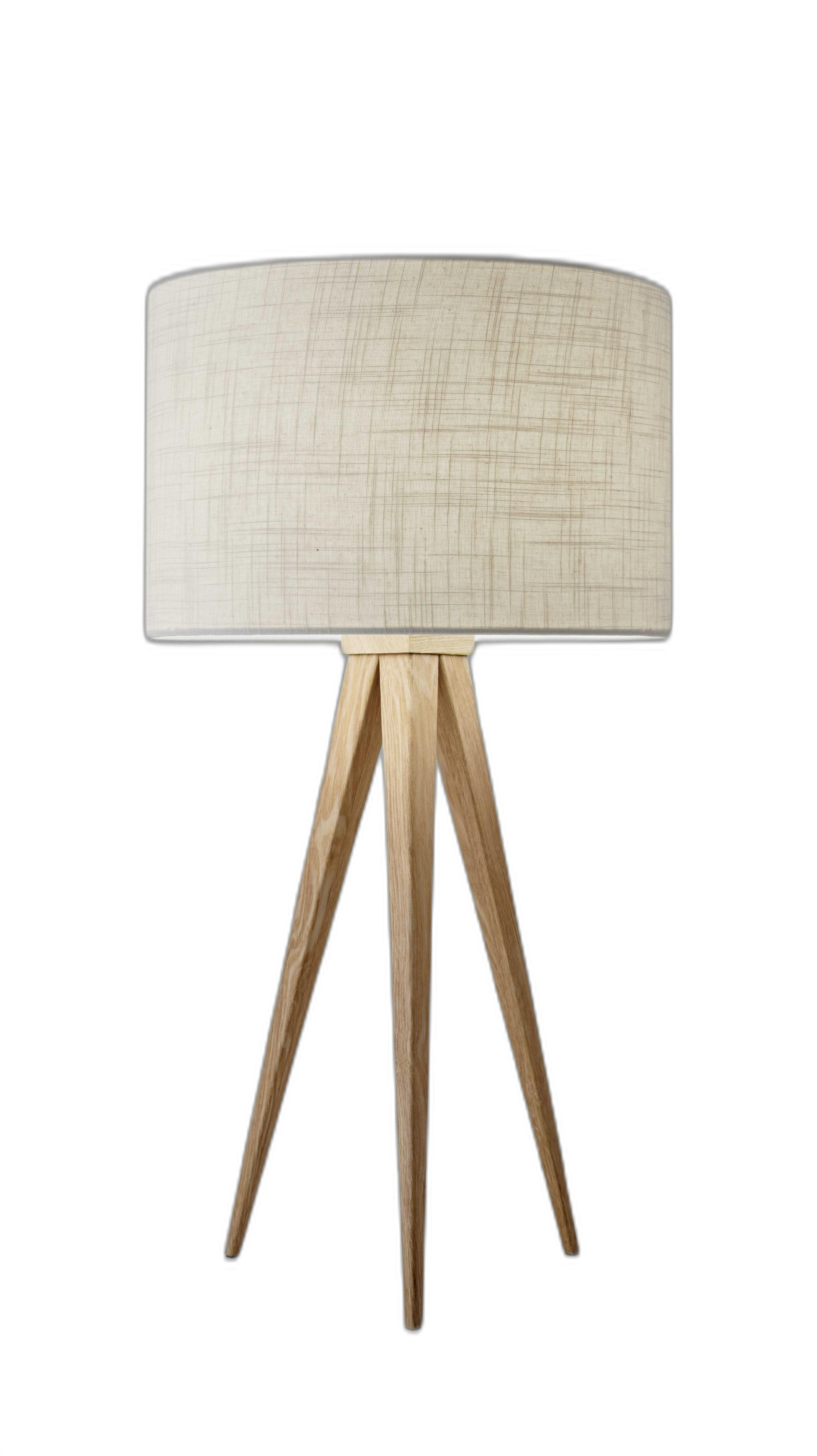 Treble Natural Wood Table Lamp-372802-1