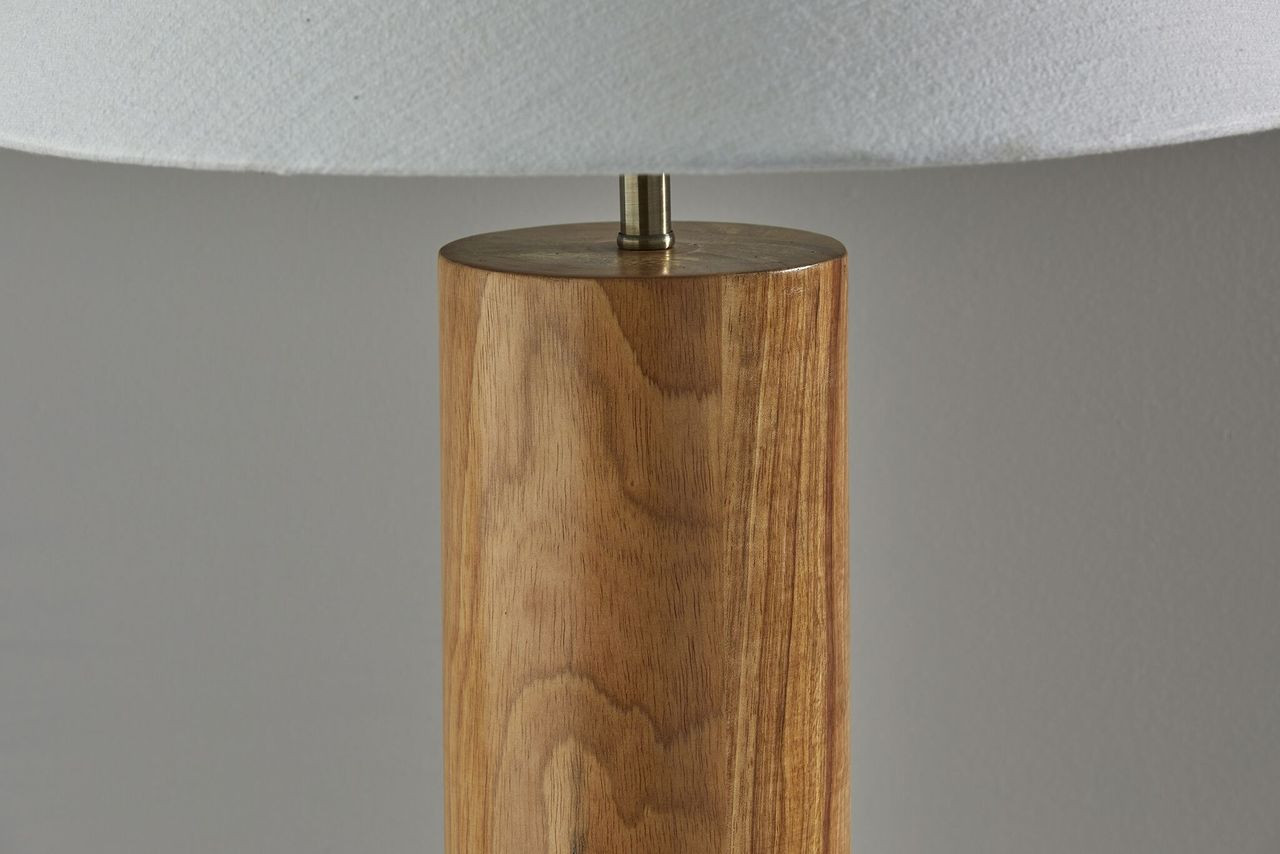 18" X 18" X 25.5" Natural Wood Table Lamp
