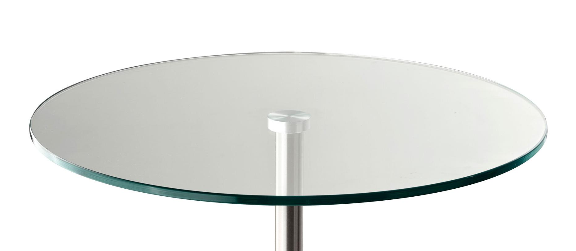 17.75" X 17.75" X 21" Brushed steel White Marble End Table