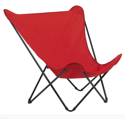Modern Indoor Outdoor Red Xl Folding Lounge Chair-373463-1