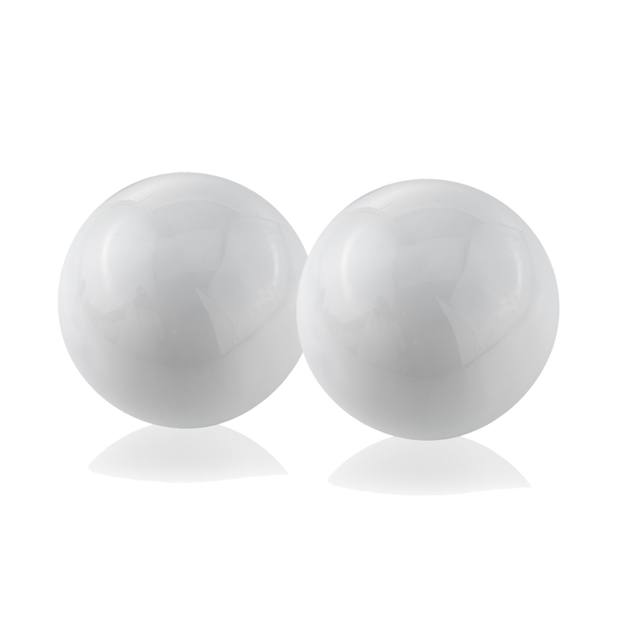 4" X 4" X 4" White Aluminum Sphere