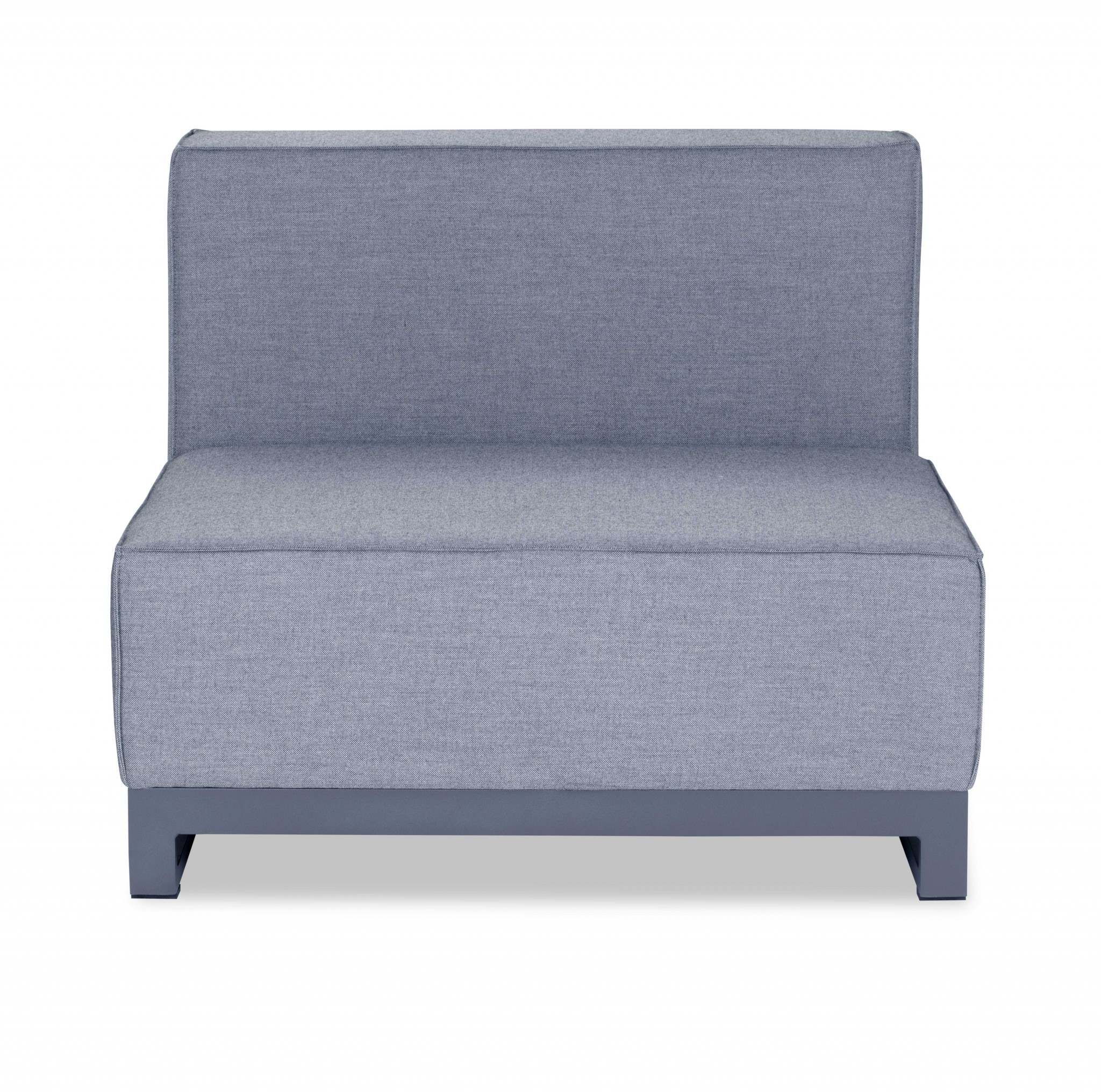 Gray Metal Modular With Cushion-374151-1