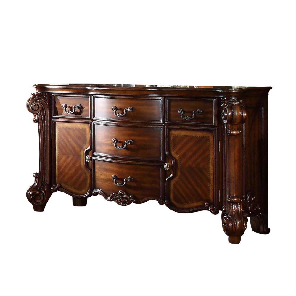 71" Solid Wood Five Drawer Dresser-374249-1