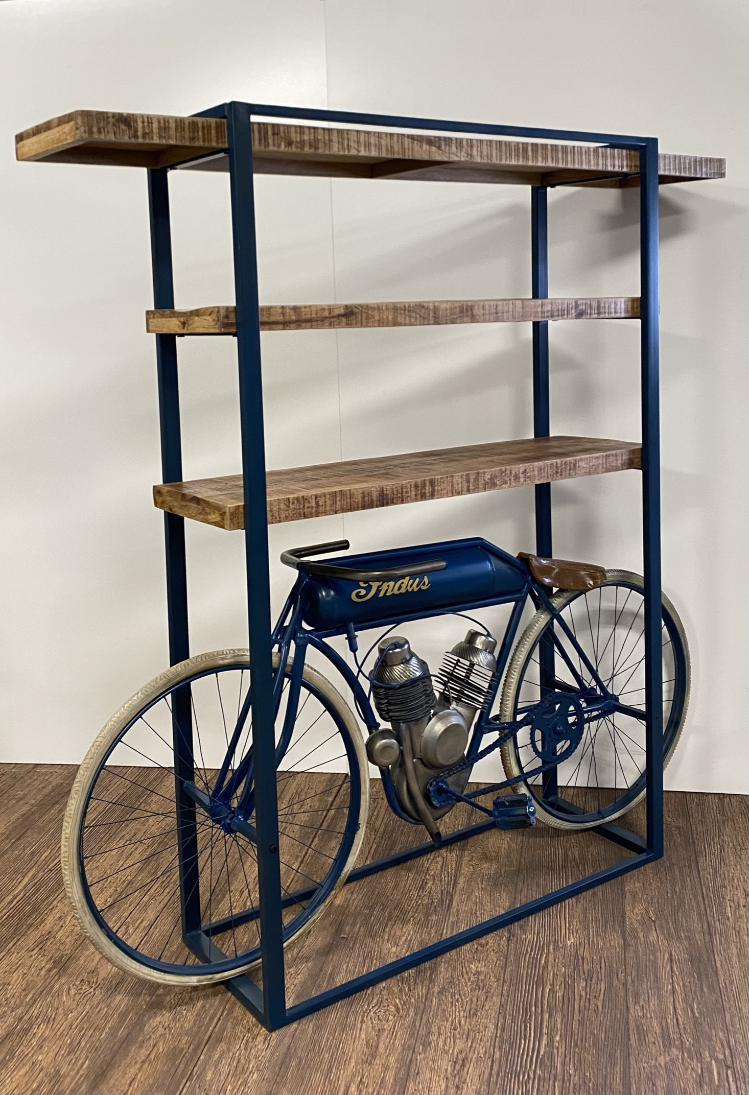 14" X 72" X 72" Blue Cycle Bookshelf