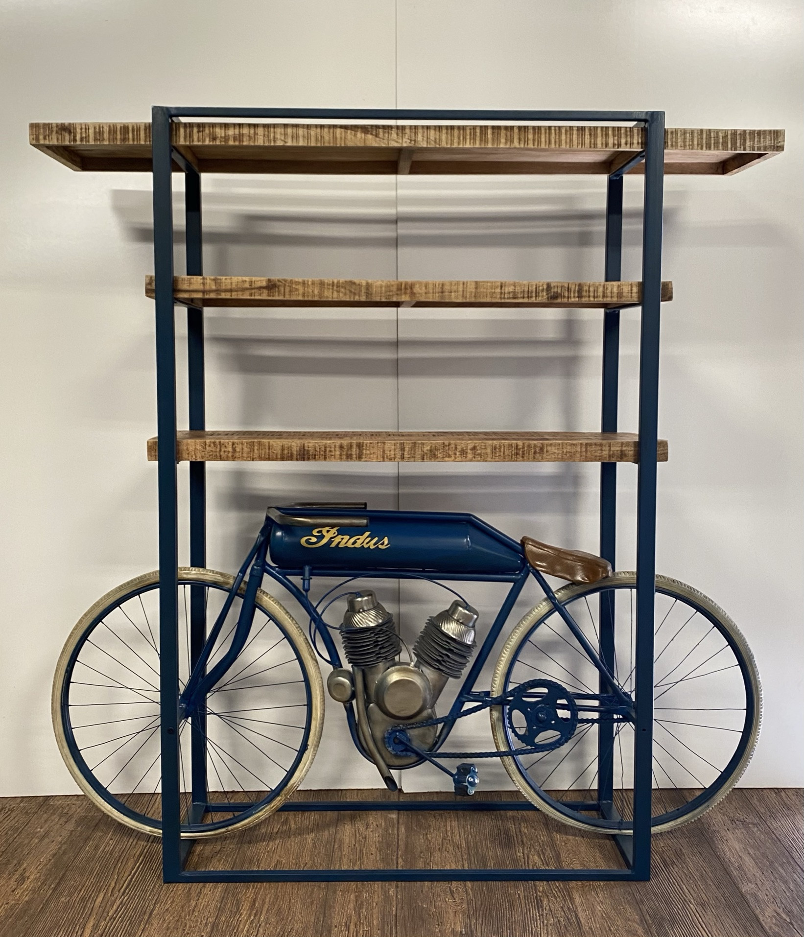 14" X 72" X 72" Blue Cycle Bookshelf