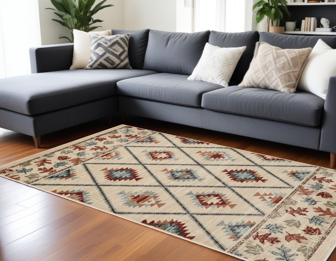 9' X 12' Ivory Area Rug-374408-1