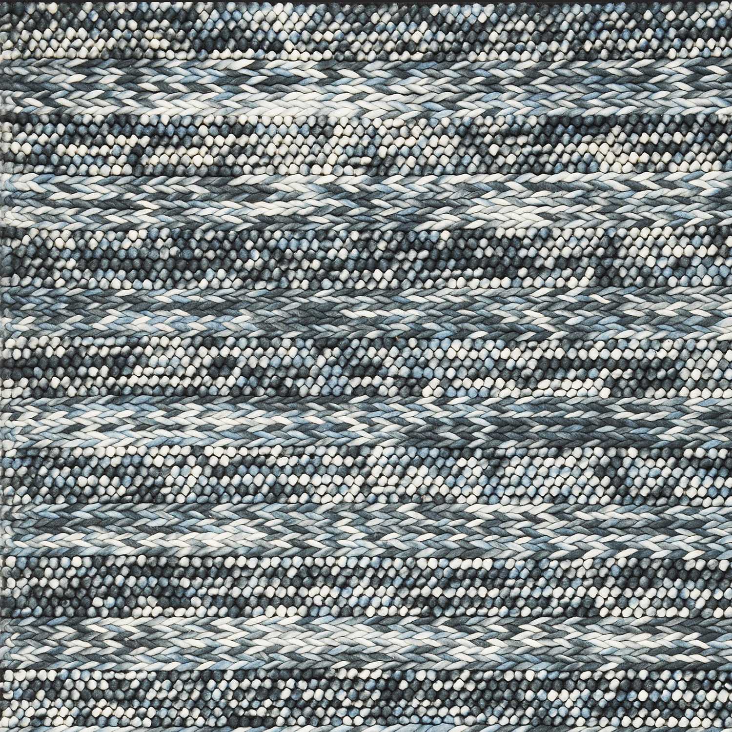 60 X 84 Blue Wool Rug-374501-1