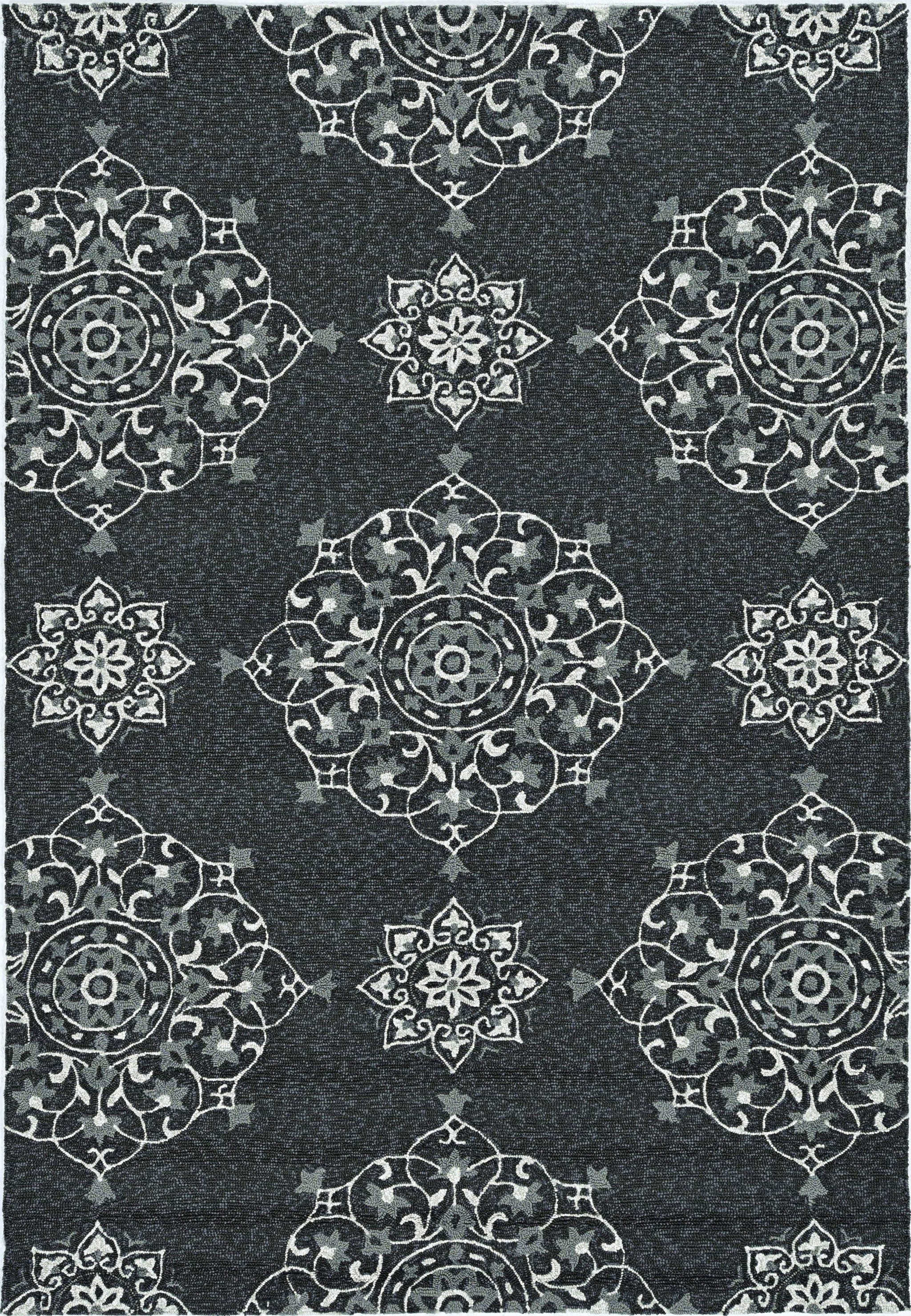 2' X 3' Charcoal Polypropylene Accent Rug-374702-4