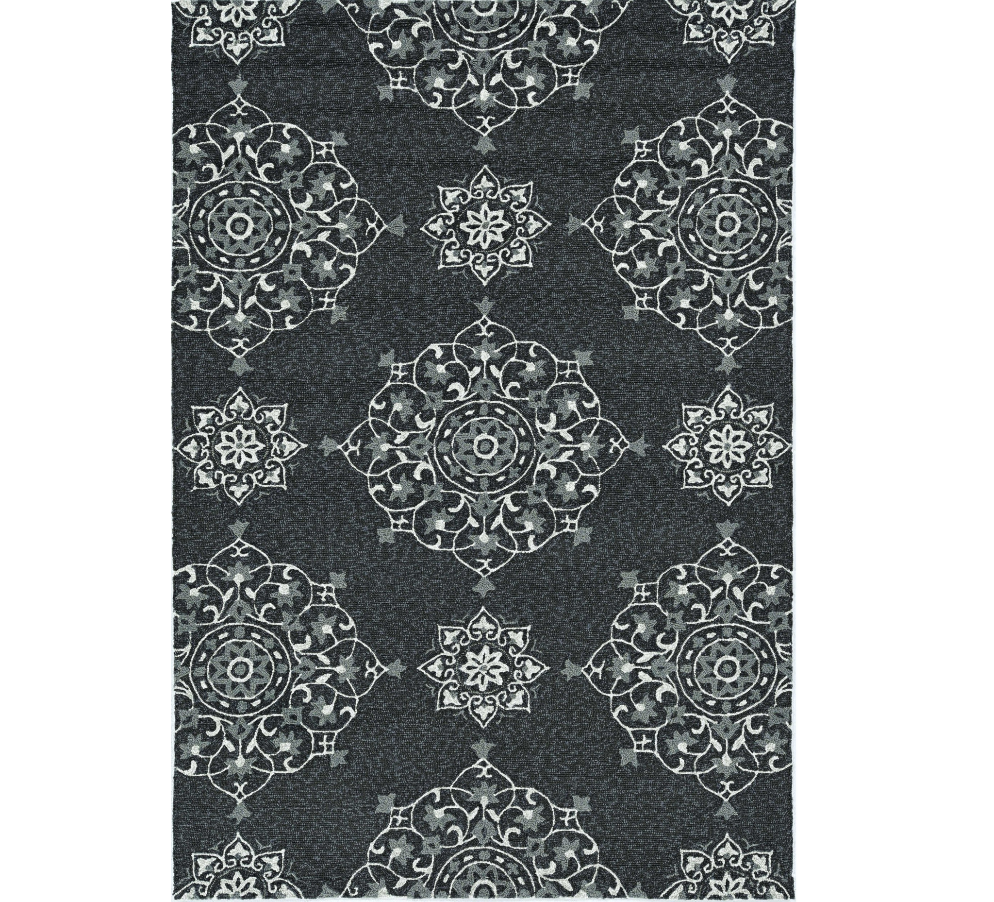 2' X 3' Charcoal Polypropylene Accent Rug-374702-1