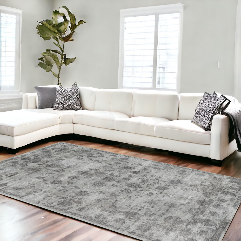 9' X 12' Grey Area Rug-374761-1