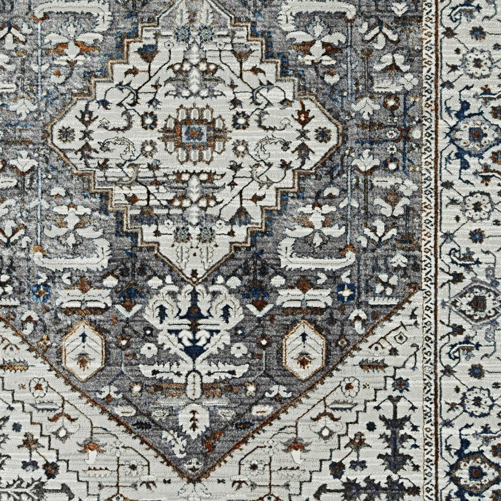 3" X 5" Grey Parisian Area Rug