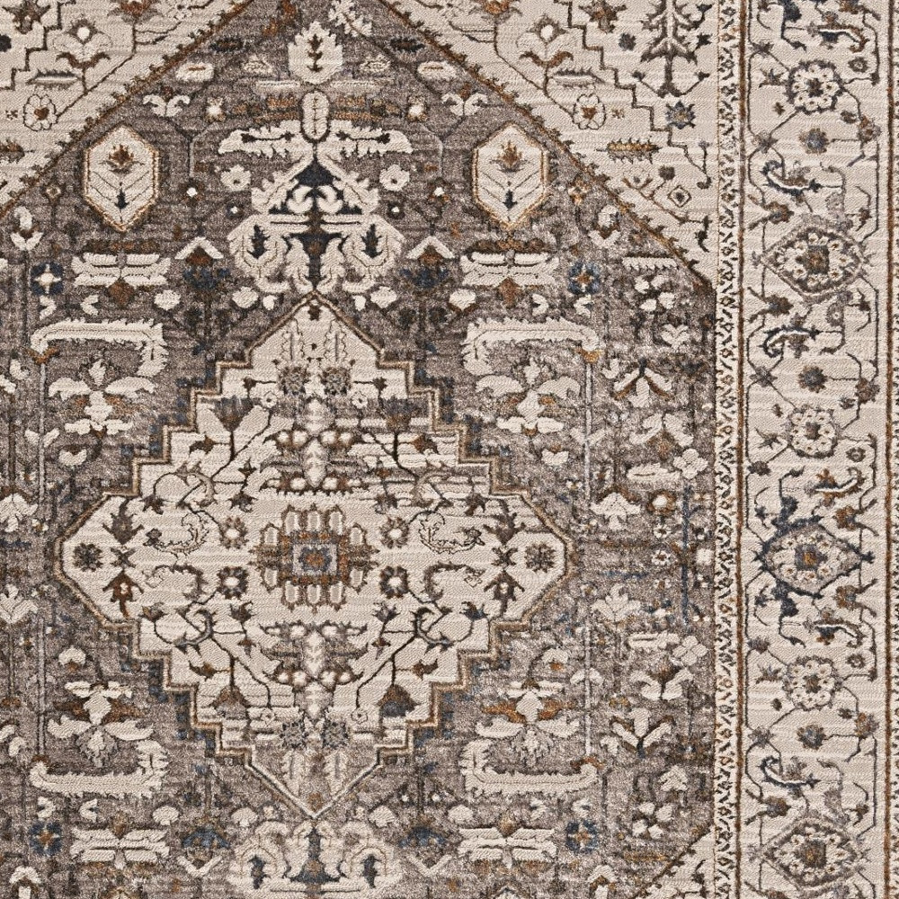 8" X 11" Gray Area Rug