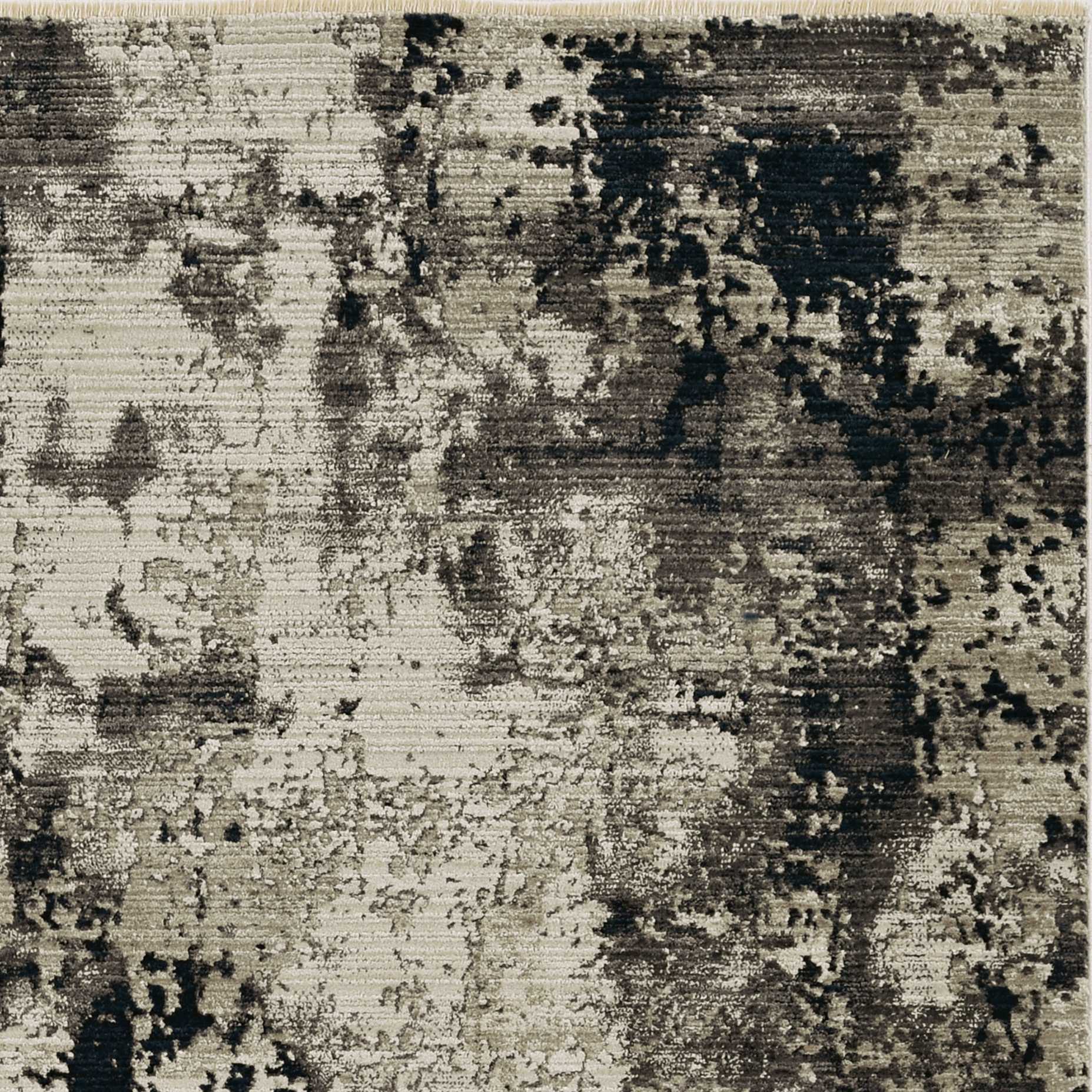 5" X 8" Ivory Or Charcoal Abstract Transitional Indoor Area Rug