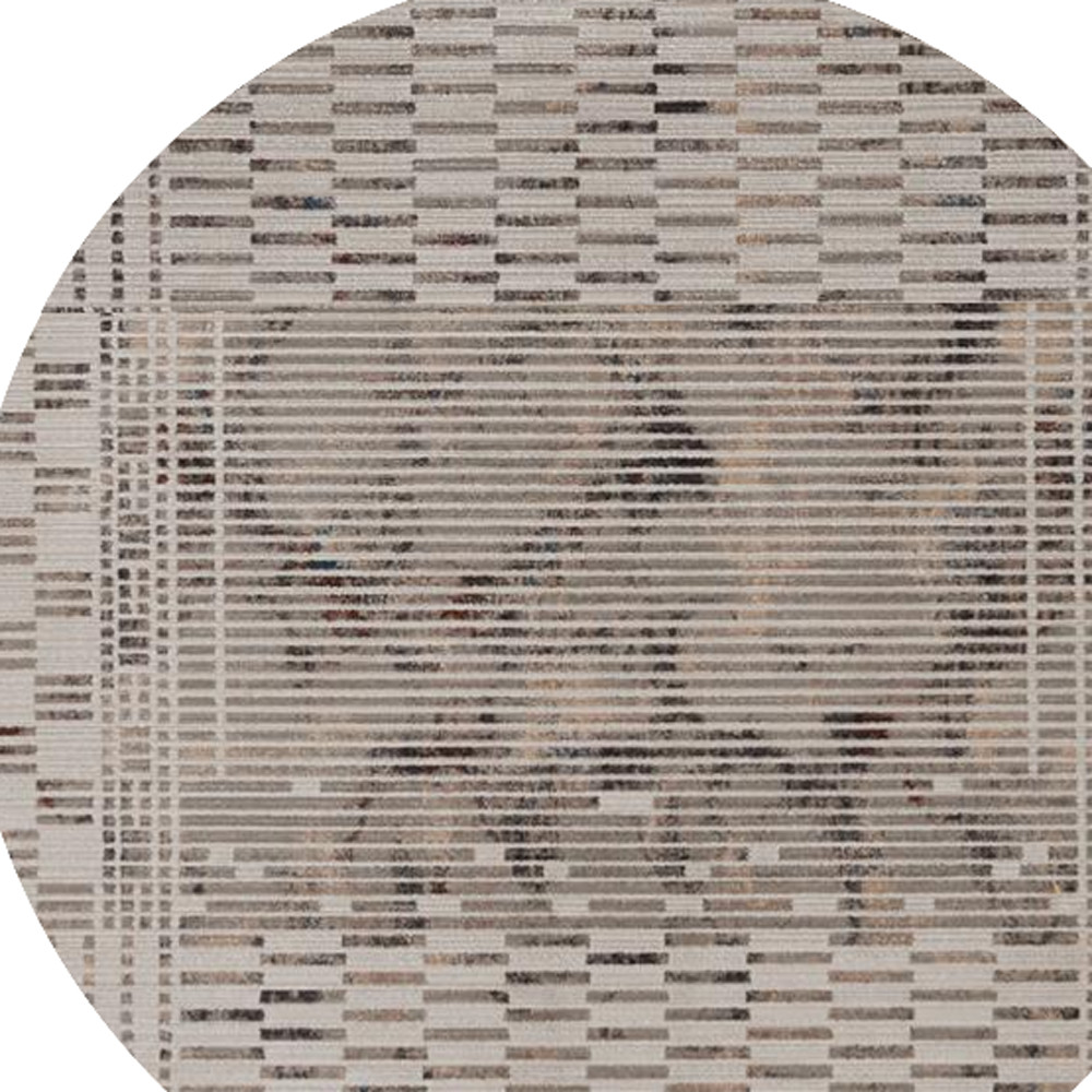 8" Natural Round Area Rug