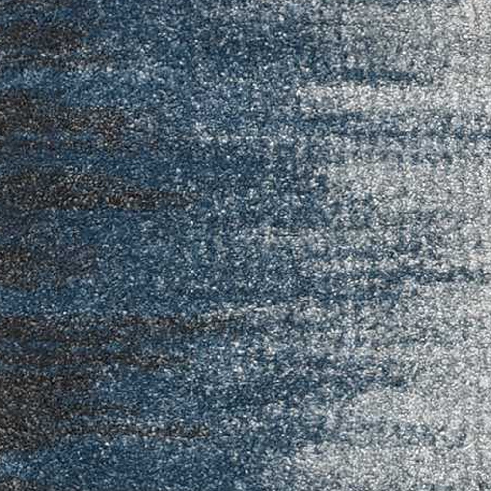 3" X 5"  Ivory Blue Gradient Area Rug