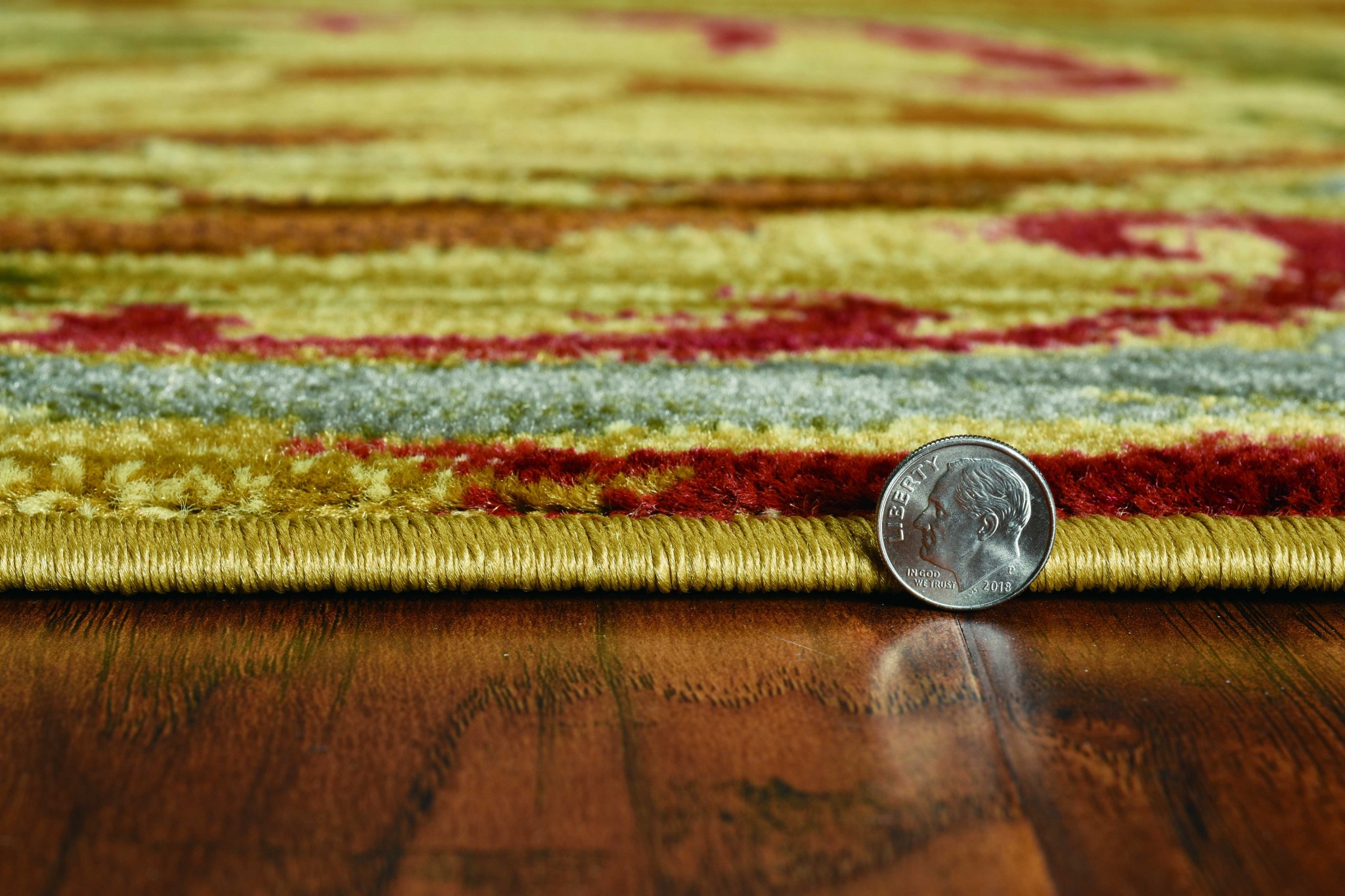 8" X 10" Multicoloured Floral Area Rug