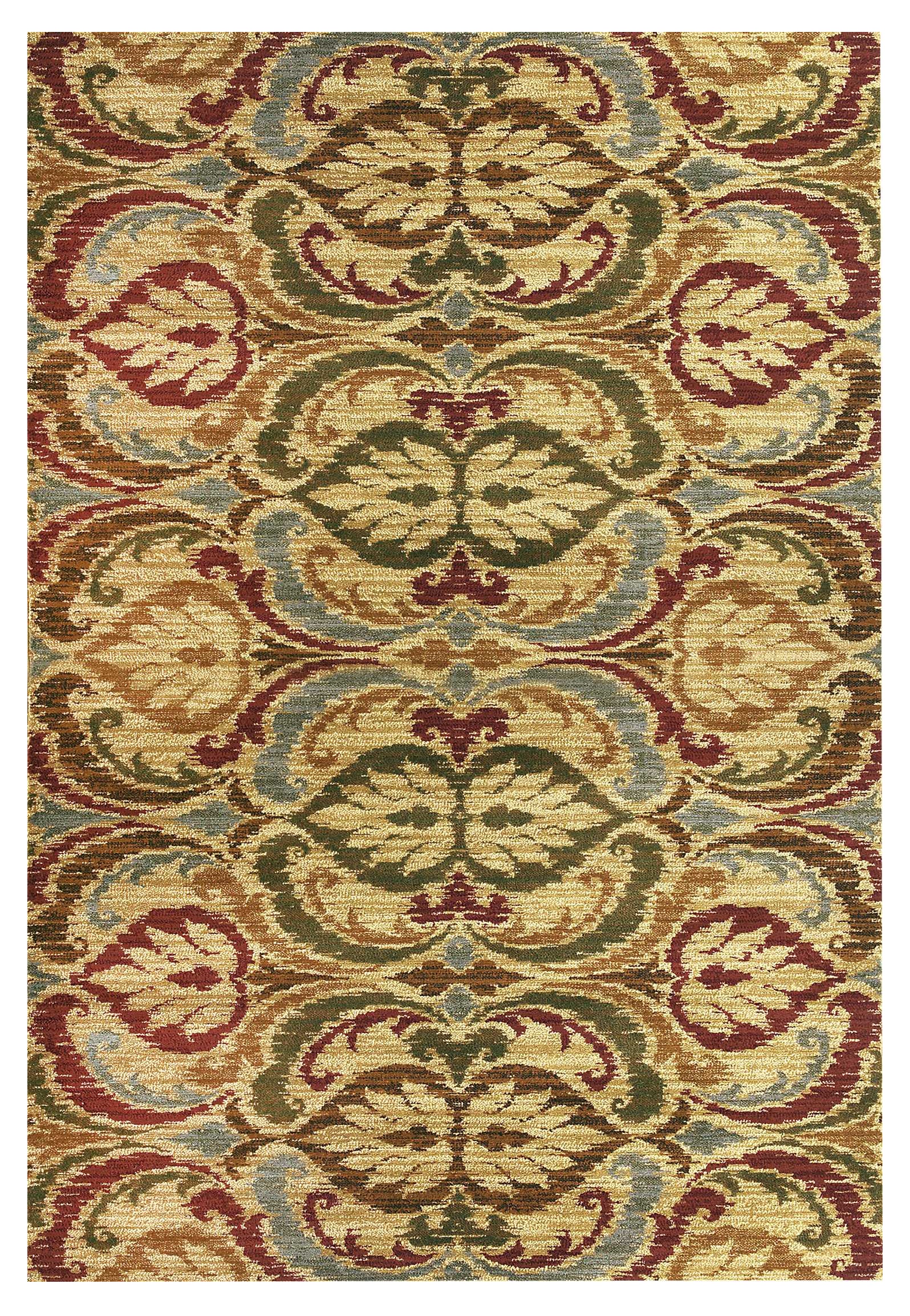 8" X 10" Multicoloured Floral Area Rug