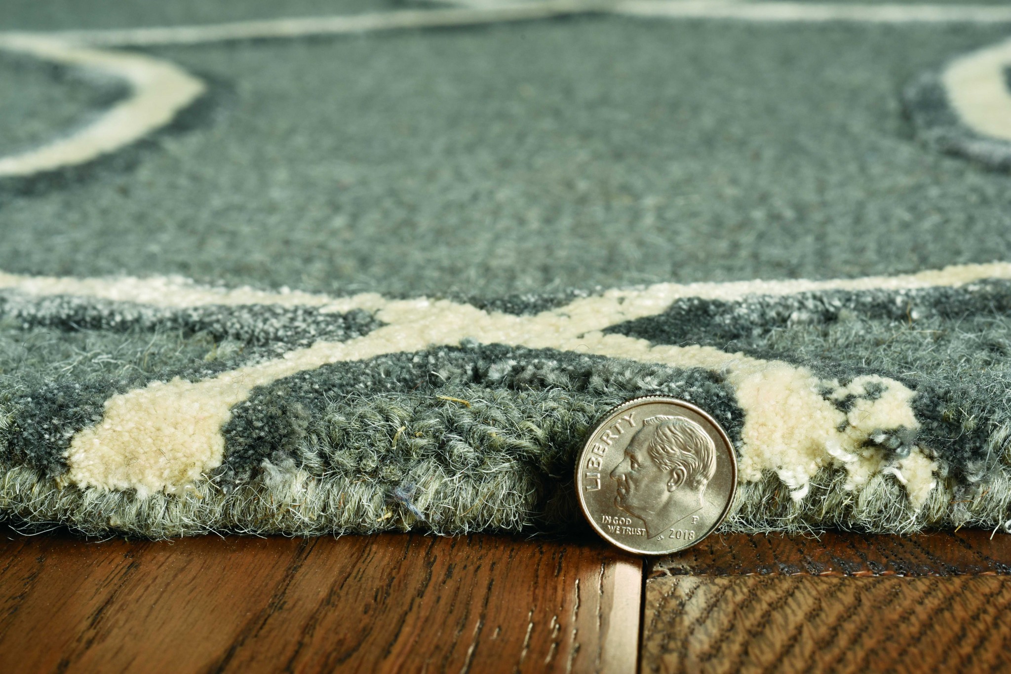 108" X 156" Charcoal Wool or Viscose Rug