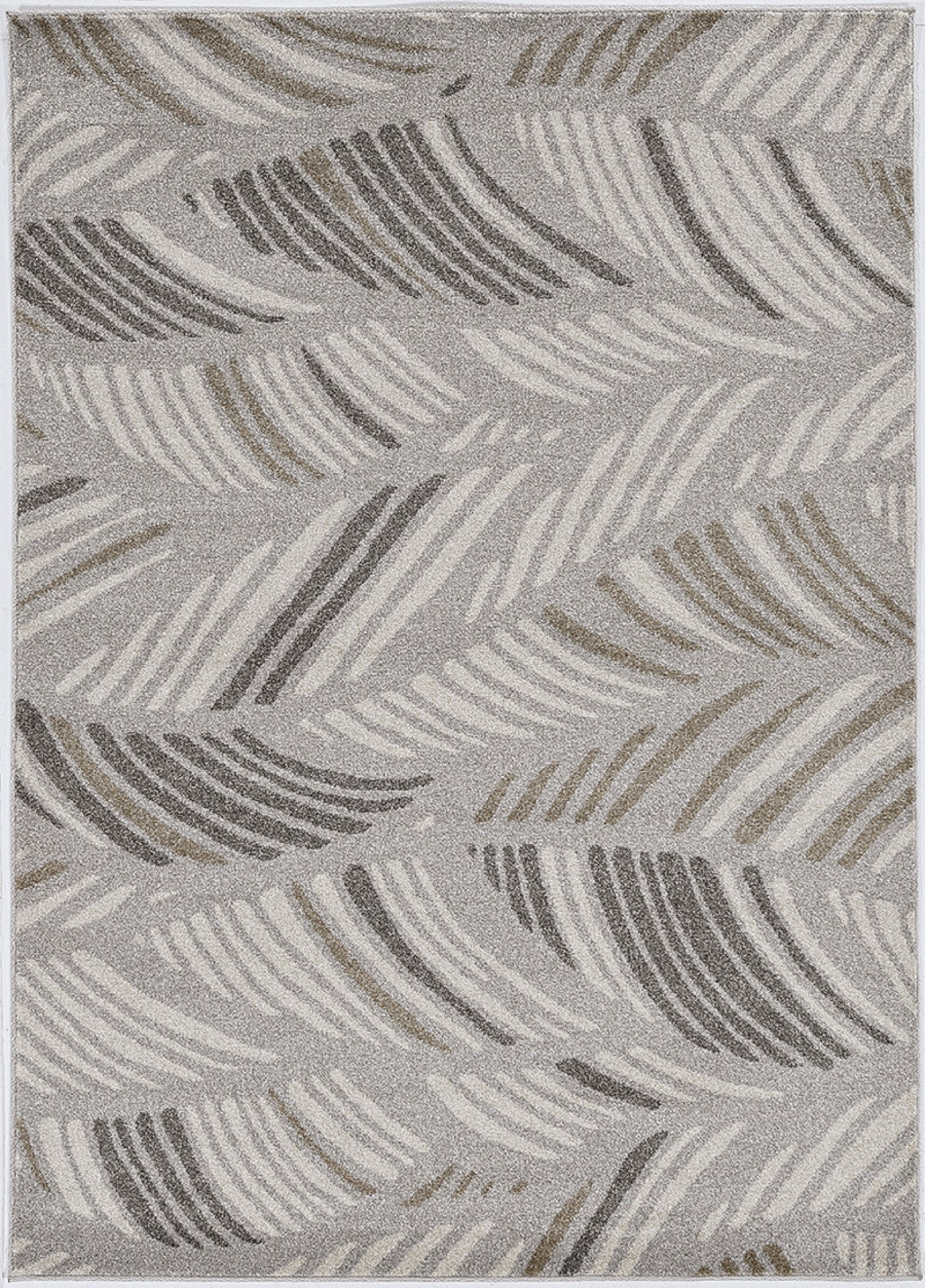 2' X 3' Grey And Beige Waves Accent Rug-375003-1