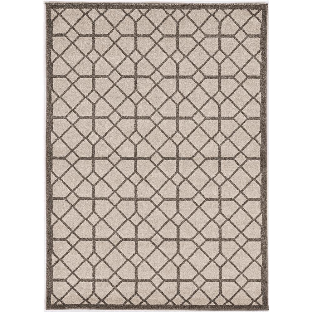 3" X 5" Ivory Or Grey Polypropylene Rug