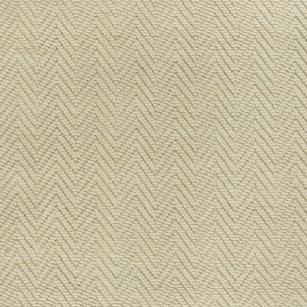 8" X 11" Ivory Chevron Hand Woven Area Rug